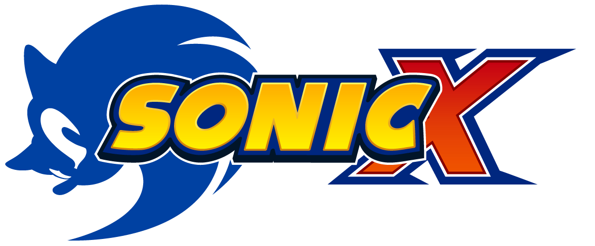 Sonicx English White Border - Sonic X Logo (1176x488), Png Download