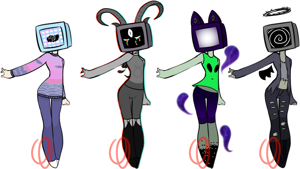 Aesthetic Tv Heads - Tv Heads (1000x650), Png Download