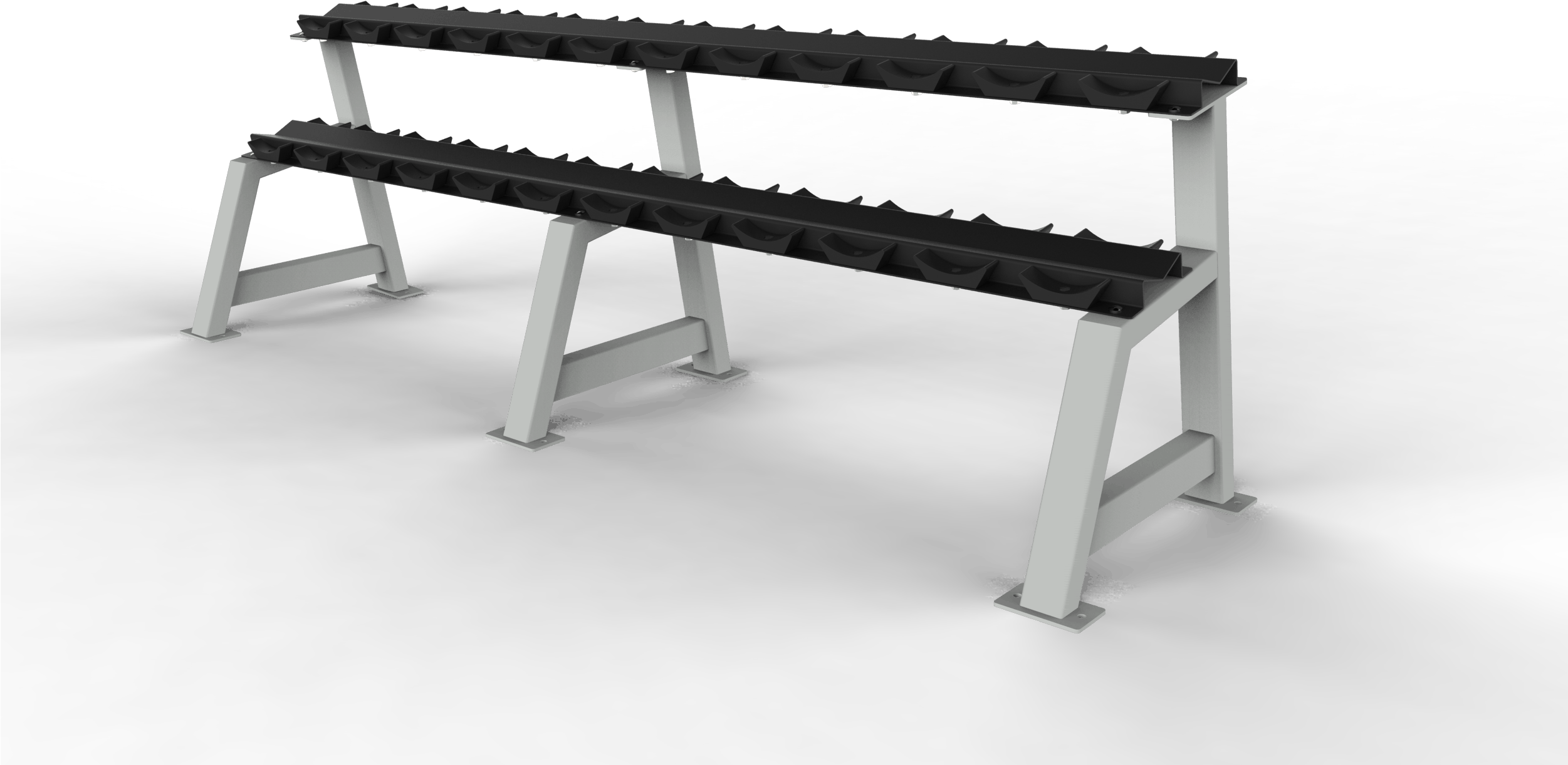 Arsenal Alpha 2 Tier Dumbbell Rack - Dumbbell (2501x1618), Png Download