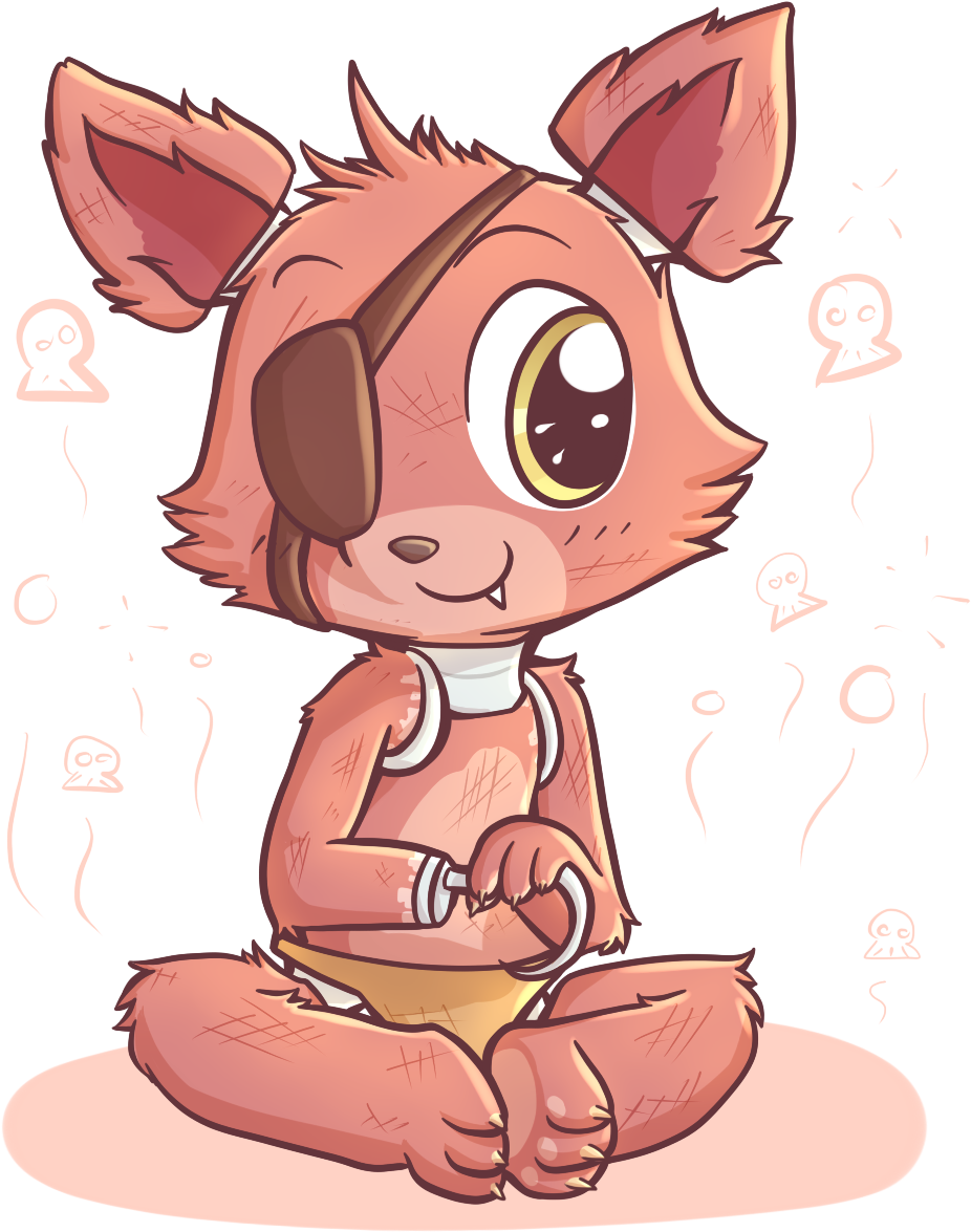 Those Cute Puppy Eyes - Five Nights At Freddy's Foxy Cartoon (1000x1200), Png Download