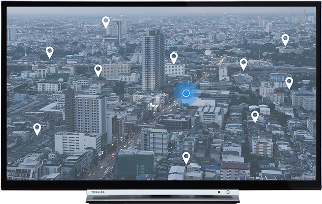 32" Toshiba Hd Ready Tv Front - Toshiba 32w3753db 81.3 Cm (32inch ) Led-lcd Tv - 16:9 (640x640), Png Download