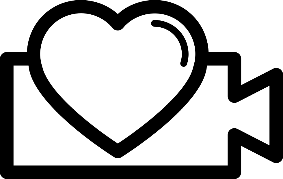 Video Symbol With Heart Shape Comments - Symbol (980x622), Png Download