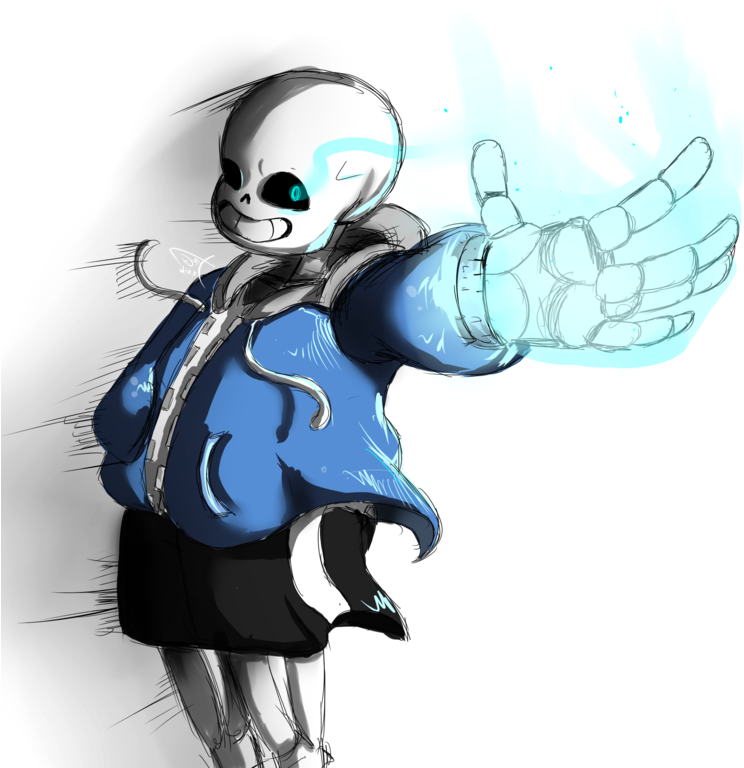 28 Collection Of Sans Drawing Anime - Sans Drawing (768x768), Png Download