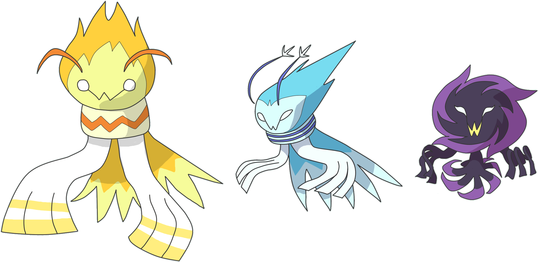 Black Hole Clipart Pokemon - Black Hole Fakemon (2300x1185), Png Download