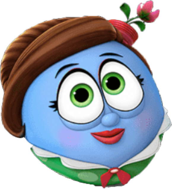 Madame Blueberry - Veggietales In The House Madame Blueberry (580x636), Png Download