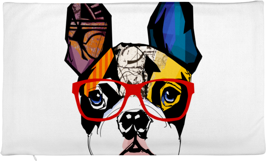 Rectangular Pillow Case - Chinese Dog New Year Boston Terrier (1000x1000), Png Download