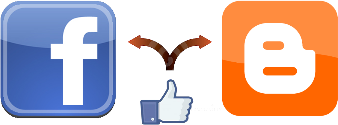 Logo Facebook Blogger Png (1280x720), Png Download