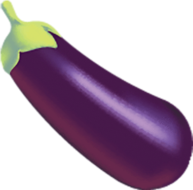 Png Black And White Library Purple Object Free On Dumielauxepices - Eggplant (463x443), Png Download