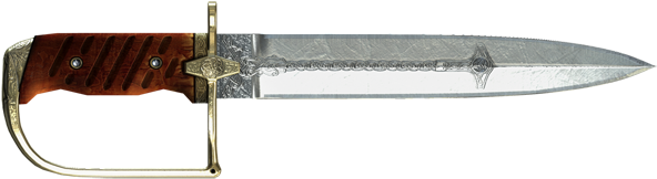Antique Cavalry Dagger - Pirate Dagger Png (760x290), Png Download
