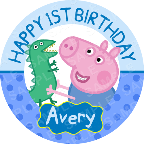 George Pig - Topper Peppa Pig Png (500x500), Png Download