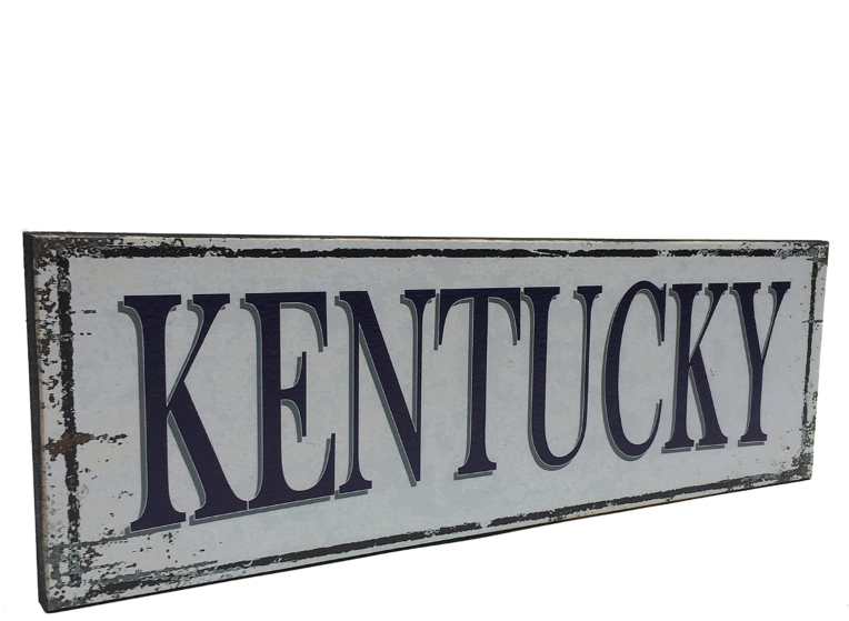 Kentucky Wood Sign - Signage (768x1024), Png Download