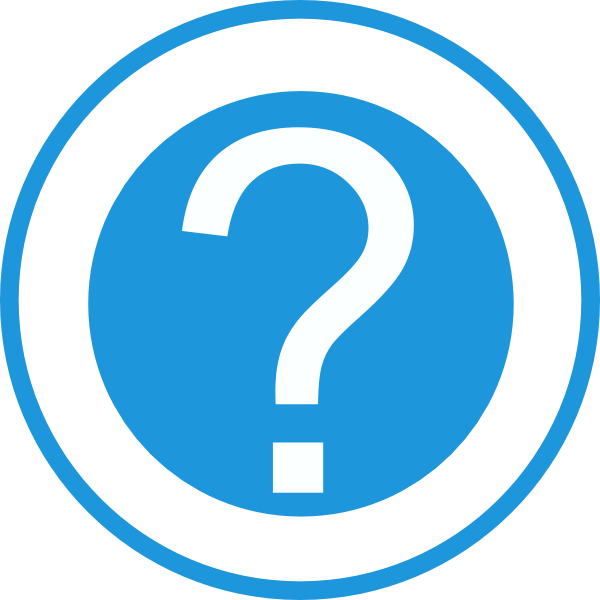 How To Set Use Blue Question Mark Svg Vector (600x600), Png Download