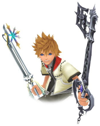 Roxas - 王國 之 心 3 (350x441), Png Download