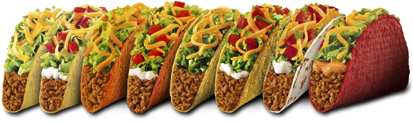 Taco Bell® Gift Cards - Tacos From Taco Bell Png (859x259), Png Download