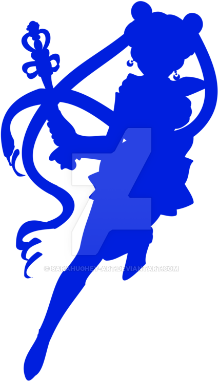 Sailor Moon Silhouette Clip Art - Sailor Moon Silhouette Png (900x900), Png Download