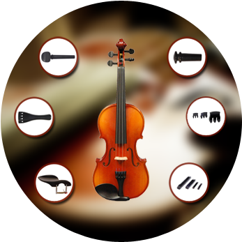 Violin Parts - Portfolio (400x350), Png Download