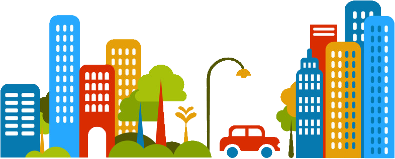 Cars City Image - City Clipart (800x332), Png Download