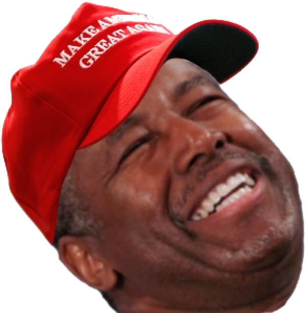 Ben Carson Make America Great Again (600x614), Png Download