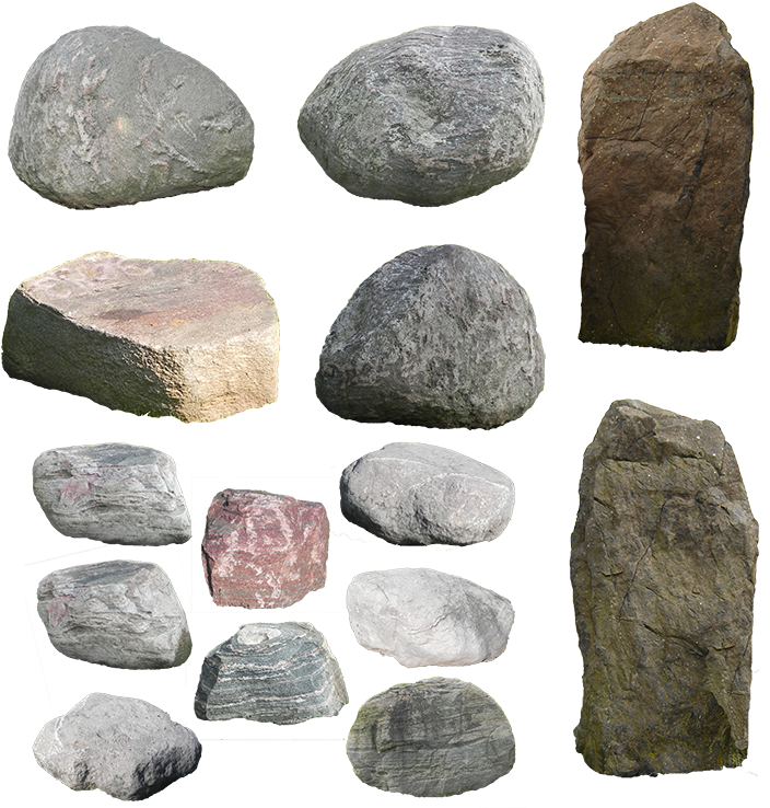 Stone Wall Rock Boulder - Boulders Cutout (800x800), Png Download