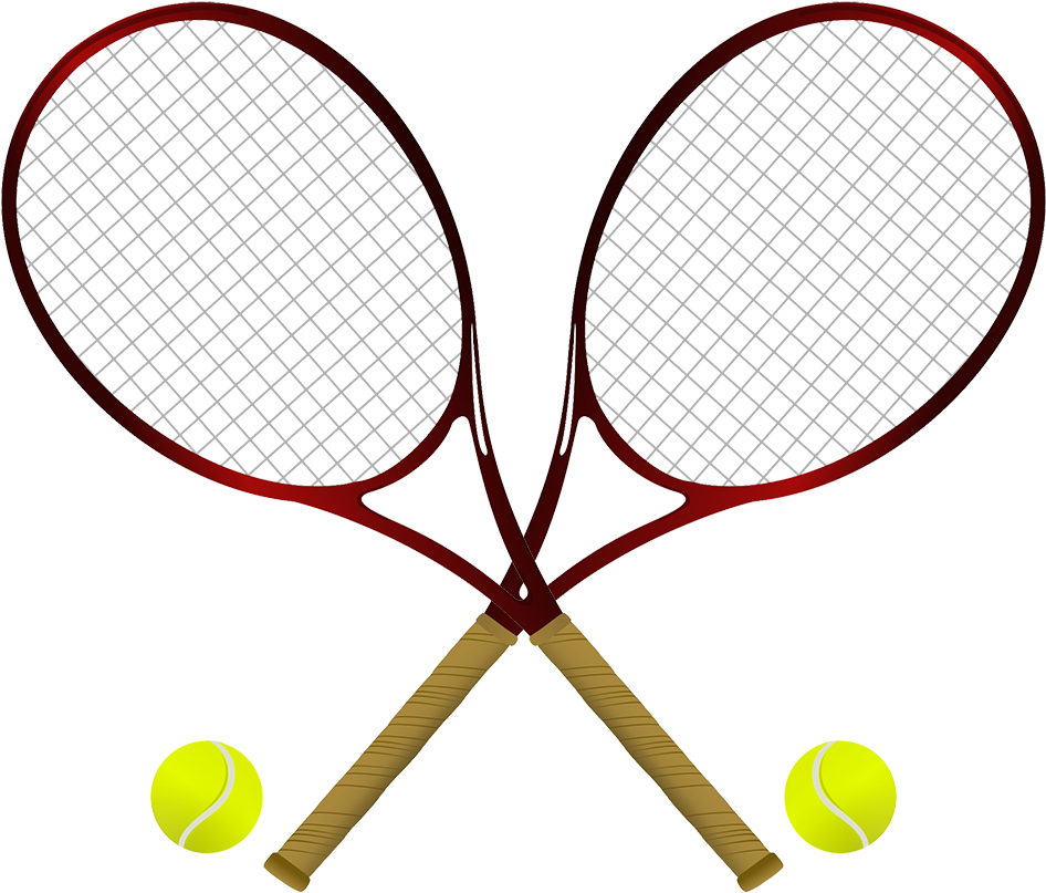 Tennis Items Png, Tennis Rackets And Tennis Balls - Tennis Clipart (1004x886), Png Download