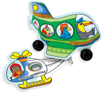 Helicopter And Airplane Coloring Toys From The 3d Colorables - Toy (400x400), Png Download