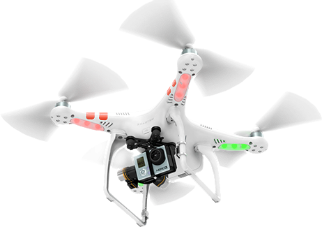 Dji Phantom Drone Png (462x325), Png Download