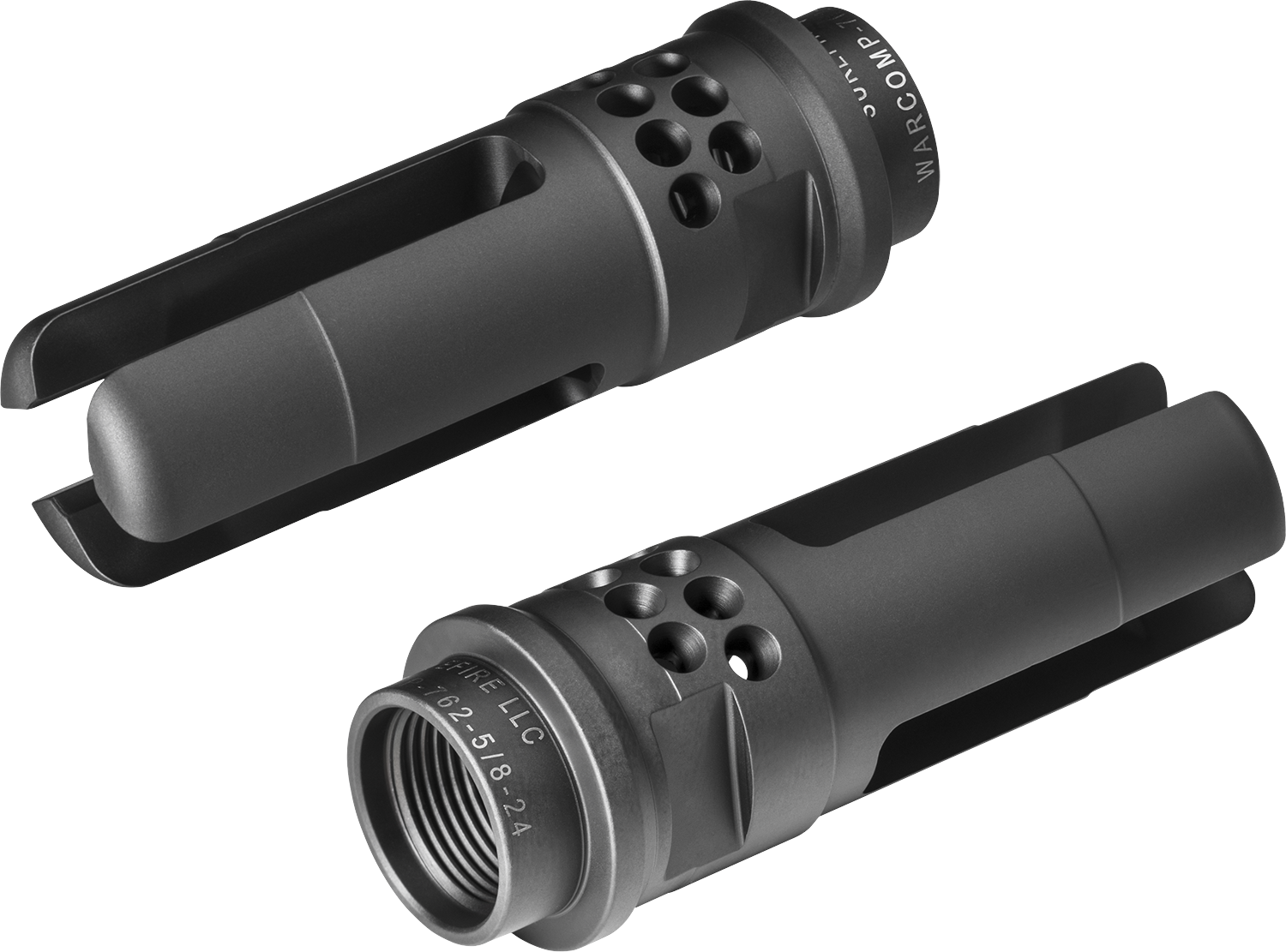 Flash Hider / Suppressor Adapter For Ak47 Rifles - Surefire Warcomp 762 (1500x1111), Png Download