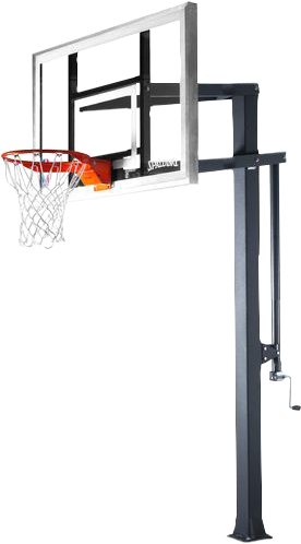 Spalding In Ground Basketball System 48 (500x500), Png Download