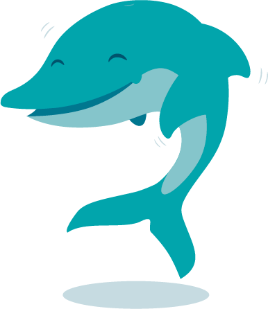 Dolphin - Proud Dolphin (386x446), Png Download
