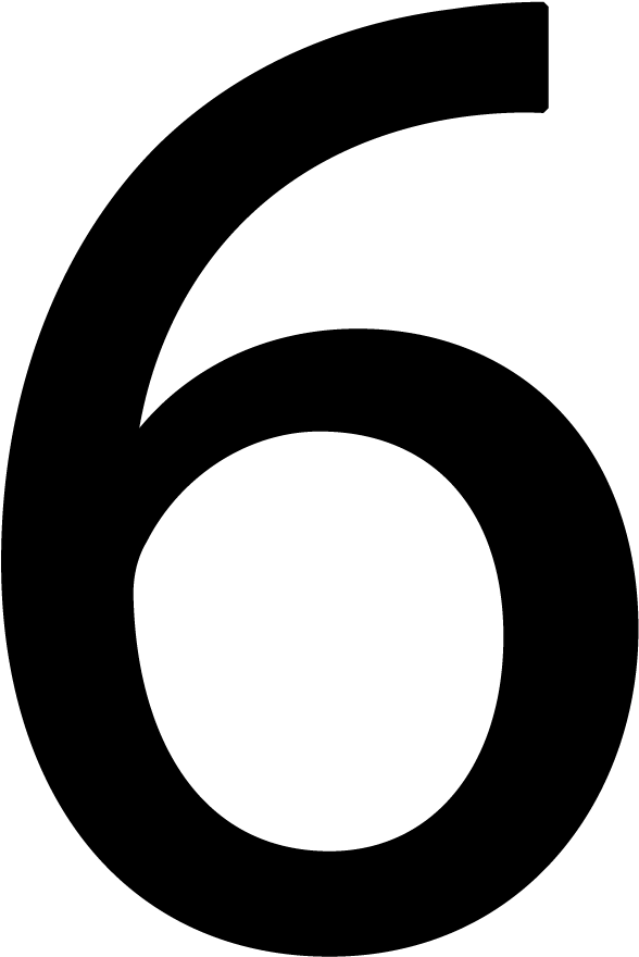 Number 6 Png - 6 With Transparent Background (700x1000), Png Download