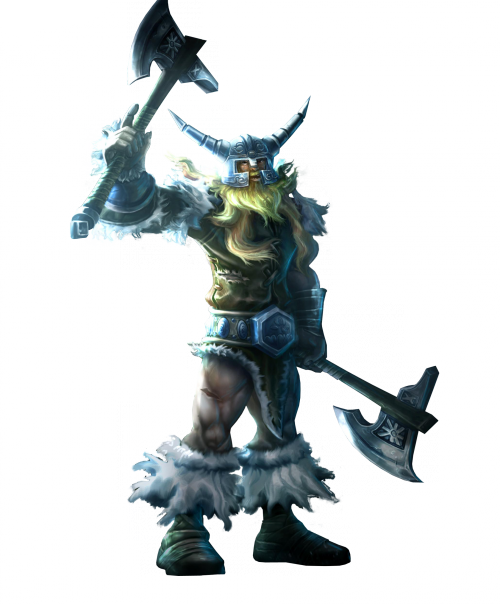 Classic Olaf Skin Old Lol Png Image - League Of Legends Olaf Png (500x604), Png Download
