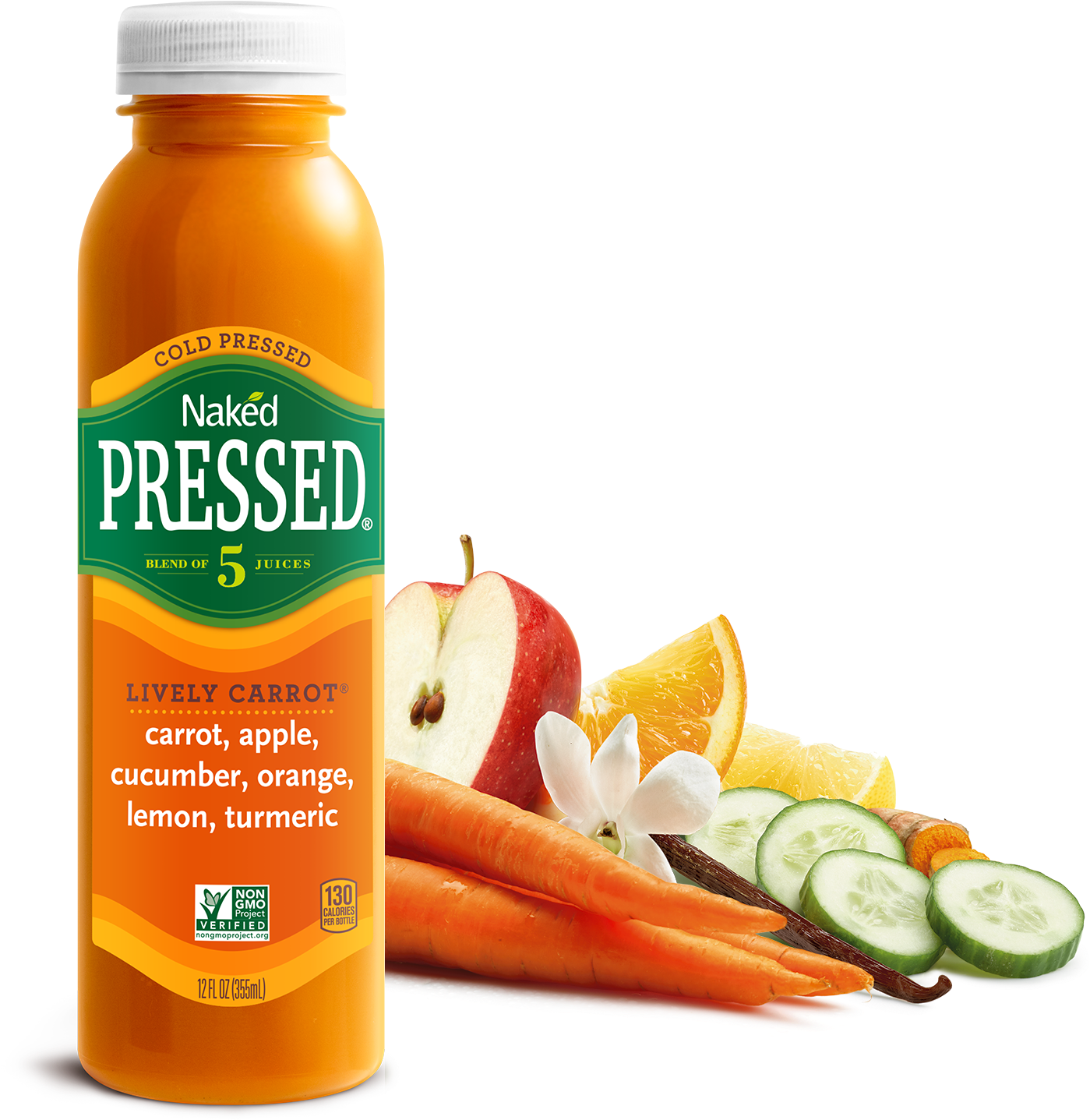 Naked Pressed Hearty Greens Juice - 12 Fl Oz Bottle (1600x1600), Png Download