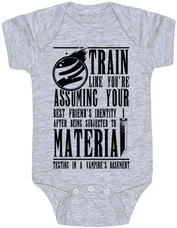 Train Like Cloud Baby Onesy - Onesie (484x484), Png Download