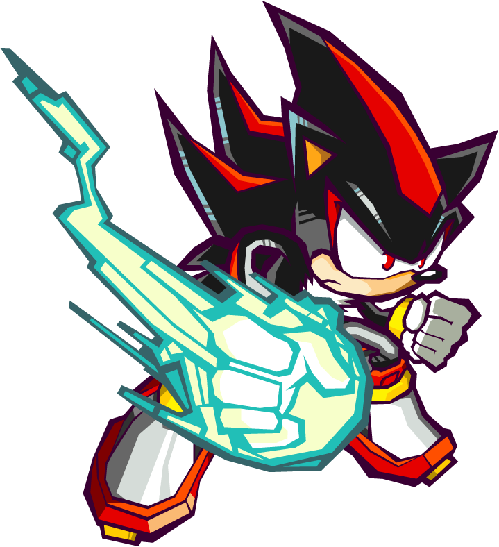 Shadow The Hedgehog - Shadow The Hedgehog Sonic Battle (719x788), Png Download