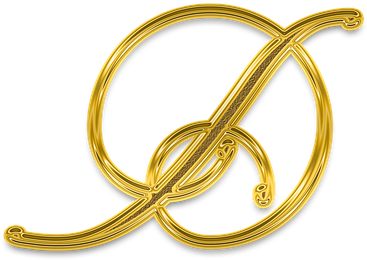 Letter, Monogram, Alphabet, Litera, D, Capital Letter - Gold Letter D Png (452x640), Png Download