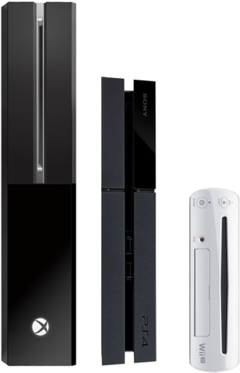 Description Xbox One Ps4 Wii U Size Comparison No Te - Xbox 360 Vs Xbox One X (434x599), Png Download