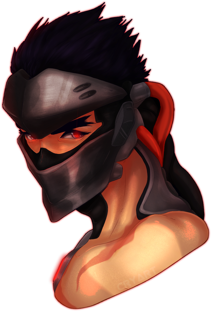 Blackwatch Genji - Fan Art (1000x1300), Png Download