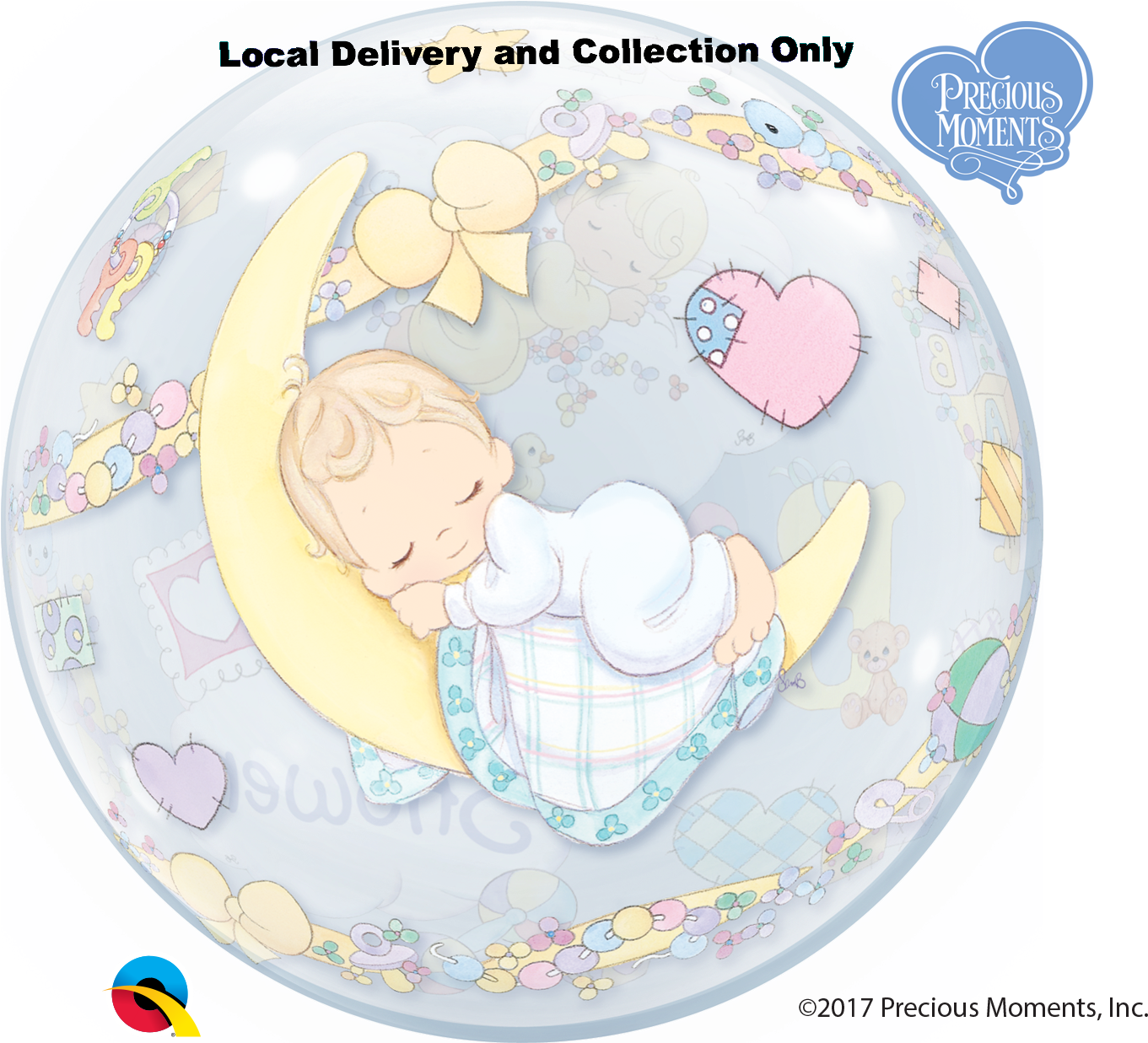 Precious Moments Baby Shower Bubble Balloon - Precious Moments (1700x1246), Png Download