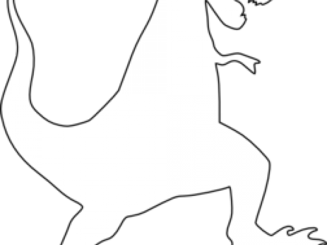 Tyrannosaurus Rex Clipart Silhouette - Tyrannosaurus (640x480), Png Download