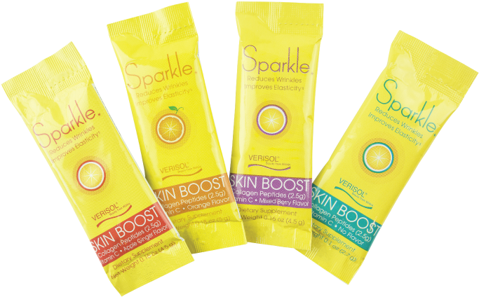 Sparkle Skin Boost Starter Kit Contains A Single Serve - Skin Boost Starter Kit (four Flavors) (880x480), Png Download
