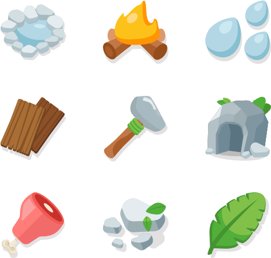 Stone Age 20 Icons - Icon (600x564), Png Download