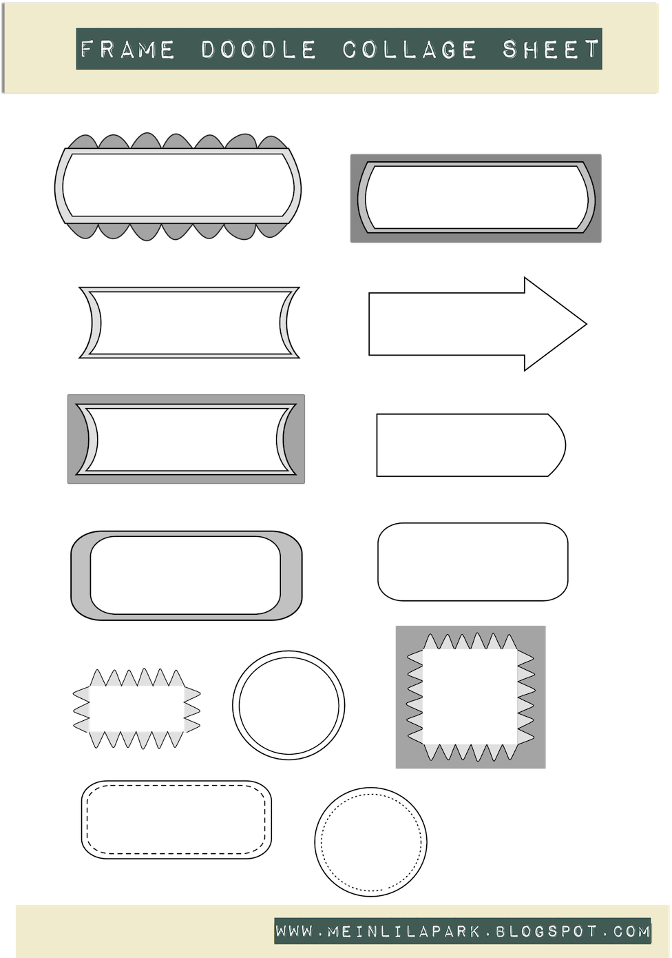 15 Best Images About Doodle Frames & Border Labels - Label (984x1400), Png Download