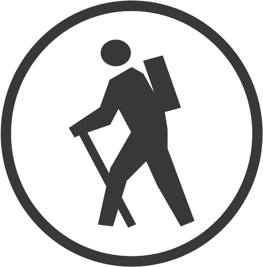 New Explore Icon - Backpacking Clipart (750x600), Png Download