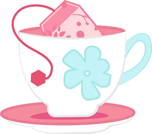 Teacup Clipart Shabby Chic - Clip Art (600x529), Png Download