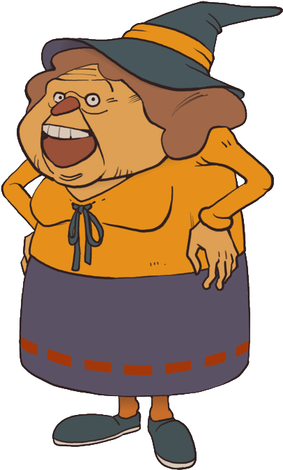 Professor Layton Granny Riddleton (440x706), Png Download