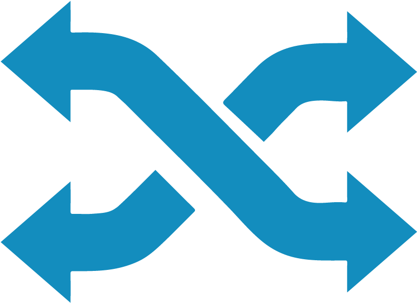Icon - Shuffle Logo Png (1045x1058), Png Download