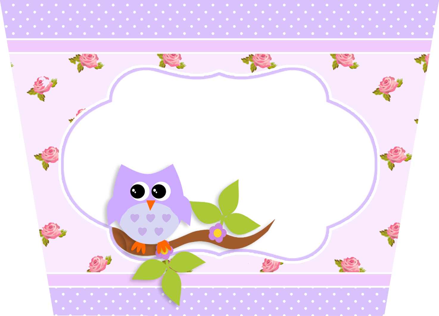 Lilac Owls In Shabby Chic - Png Cartão De Aniversário (1474x1062), Png Download