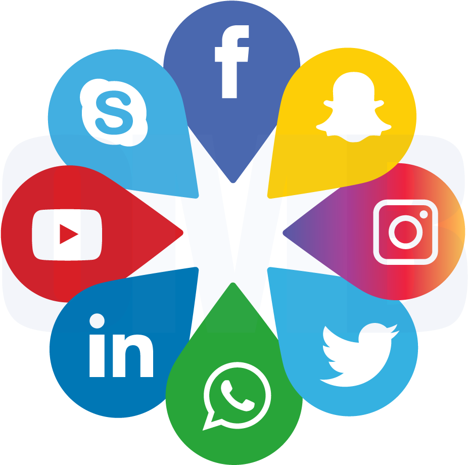 Social Media Marketing - Facebook Linkedin Twitter Instagram (950x955), Png Download