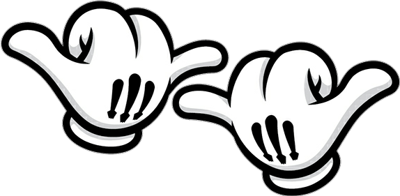 Report Abuse - Dibujos De Manos De Mickey (574x281), Png Download