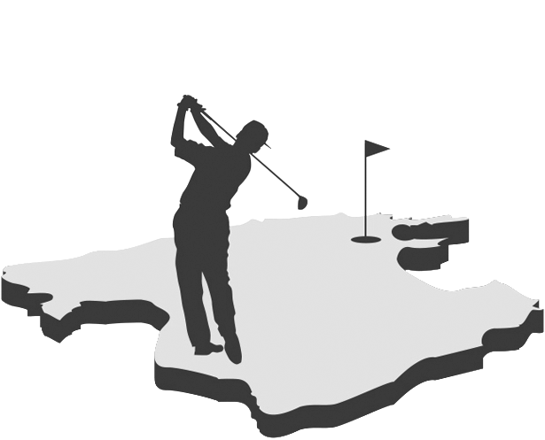 Mallorca Golf Island - Silhouette (615x497), Png Download